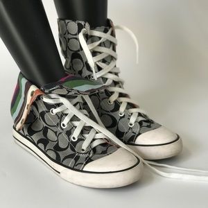 Coach A1283 Bonney Signature C Hightop Sneakers
